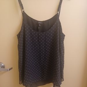 Torrid size 1 semi sheer layered tank